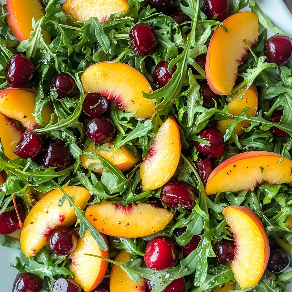 Arugula Peach Salad