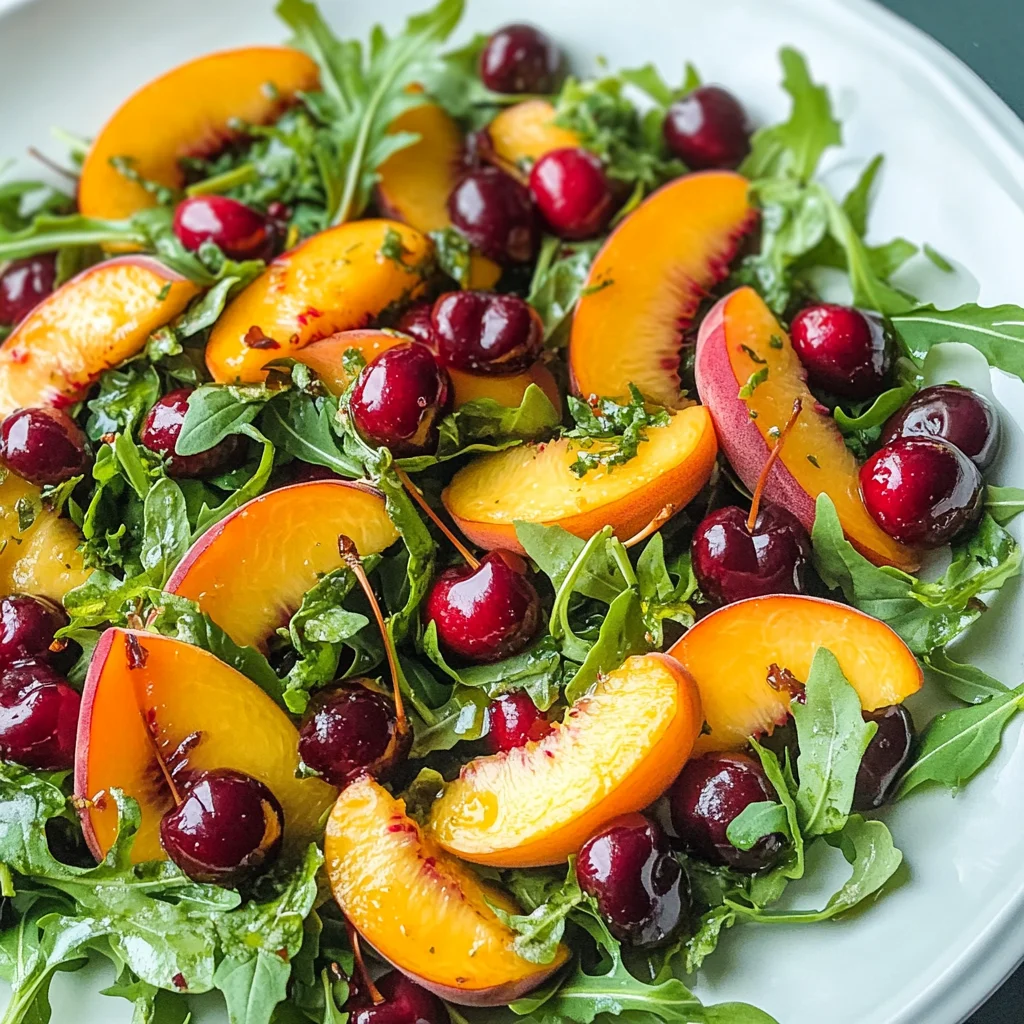 Arugula Peach Salad