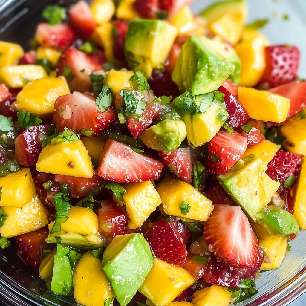 Avocado Strawberry Mango Salsa