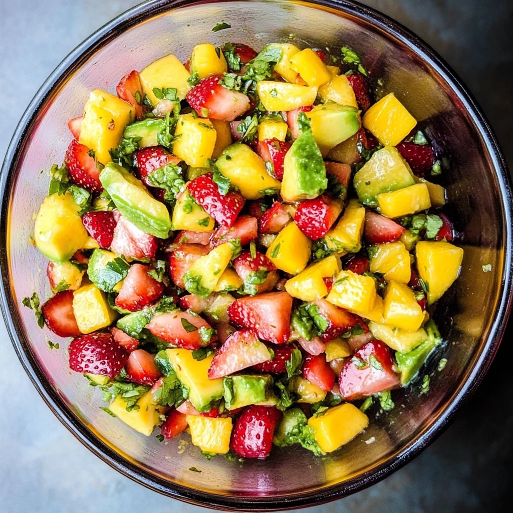Avocado Strawberry Mango Salsa