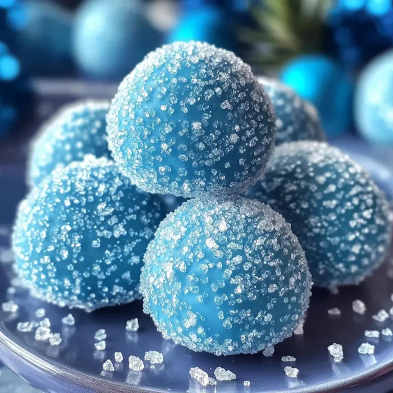 Blue Christmas Truffles