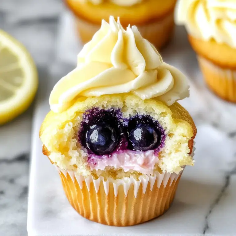 Blueberry Filled Cupcakes