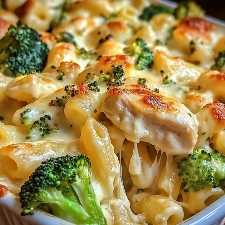 Chicken and Broccoli Alfredo Bake