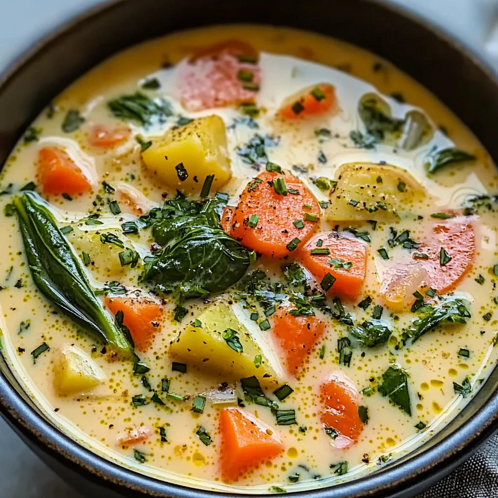 Cream of Spring Vegetable Soup