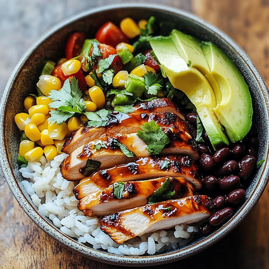 Honey Chipotle Chicken Rice Bowls