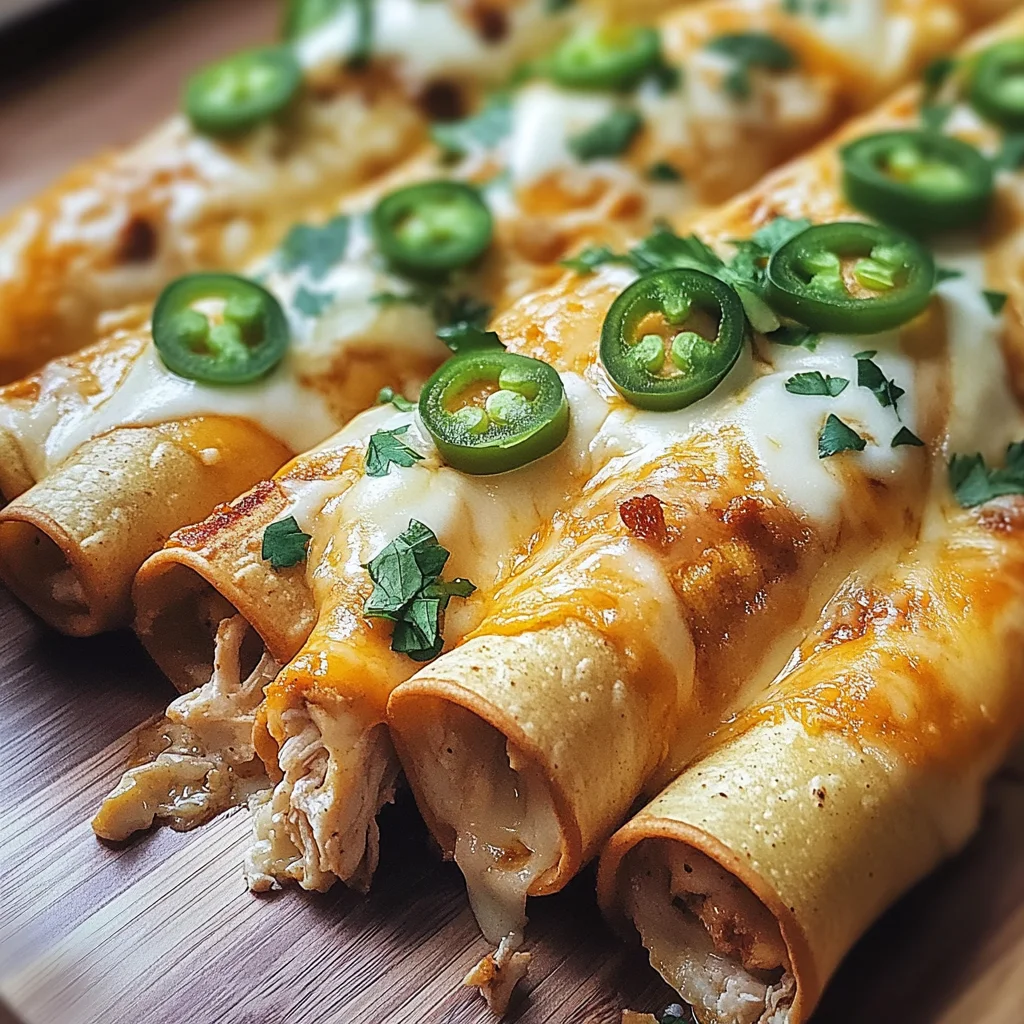 Jalapeño Popper Chicken Taquitos