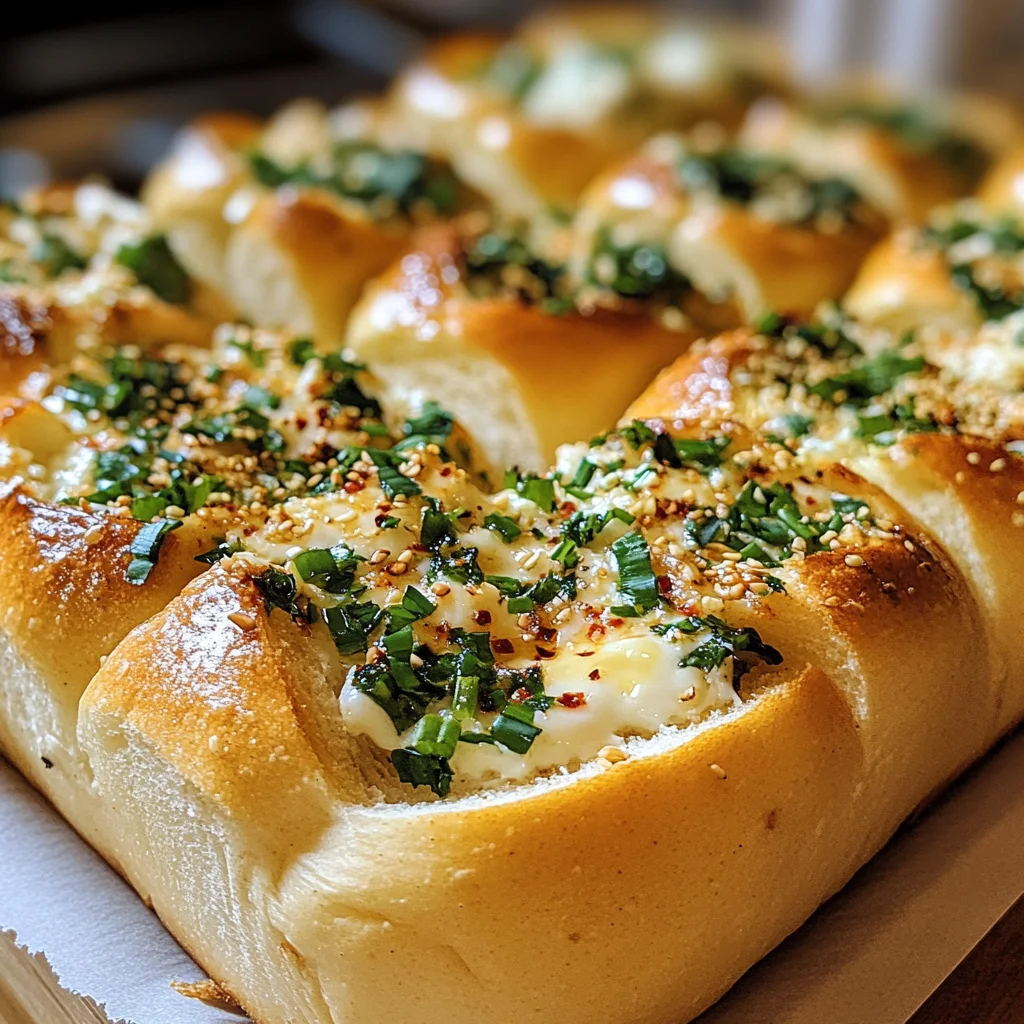 Korean Cream Cheese Garlic Bread