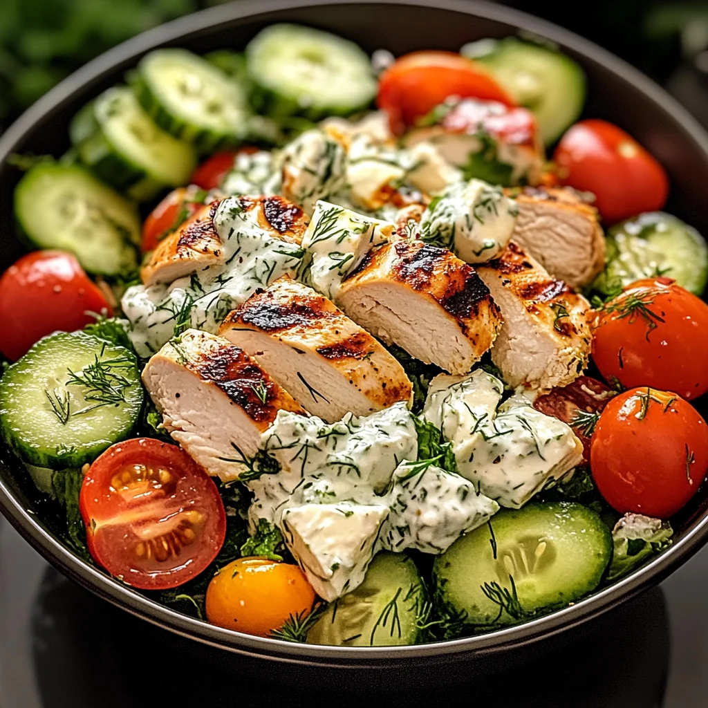 Mediterranean Delight Tzatziki Chicken Salad