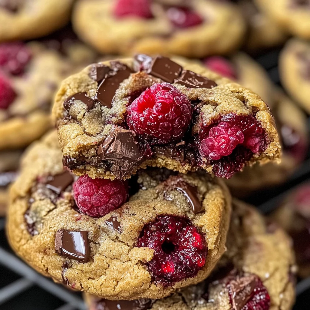 Raspberry Chocolate Chunk Cookies – Easy & Irresistible