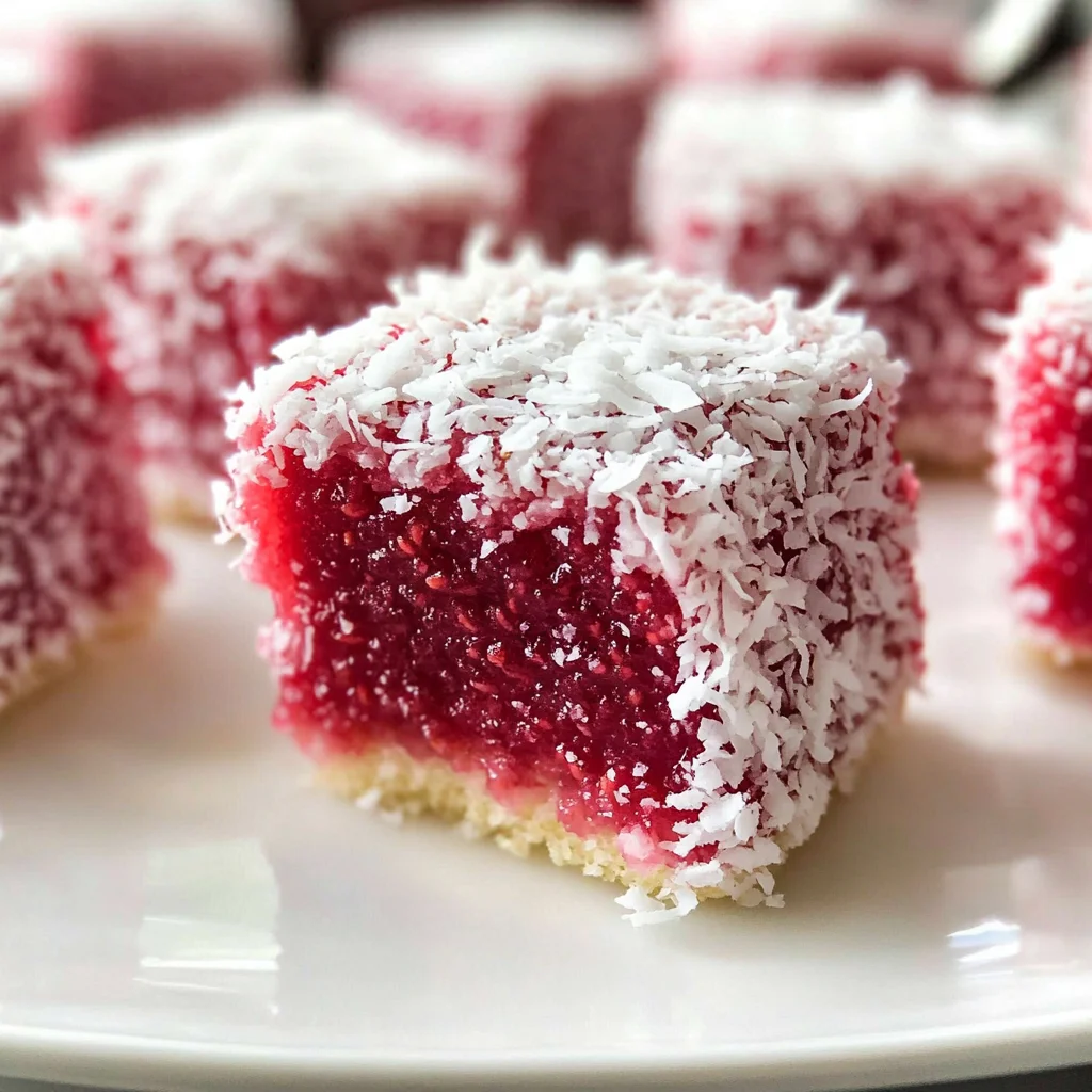 Raspberry Lamingtons