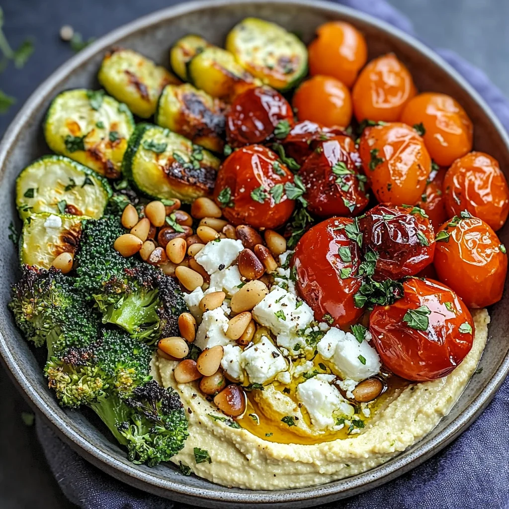 Roasted Veggie and Hummus Bowl: Perfect for Clean Eating
