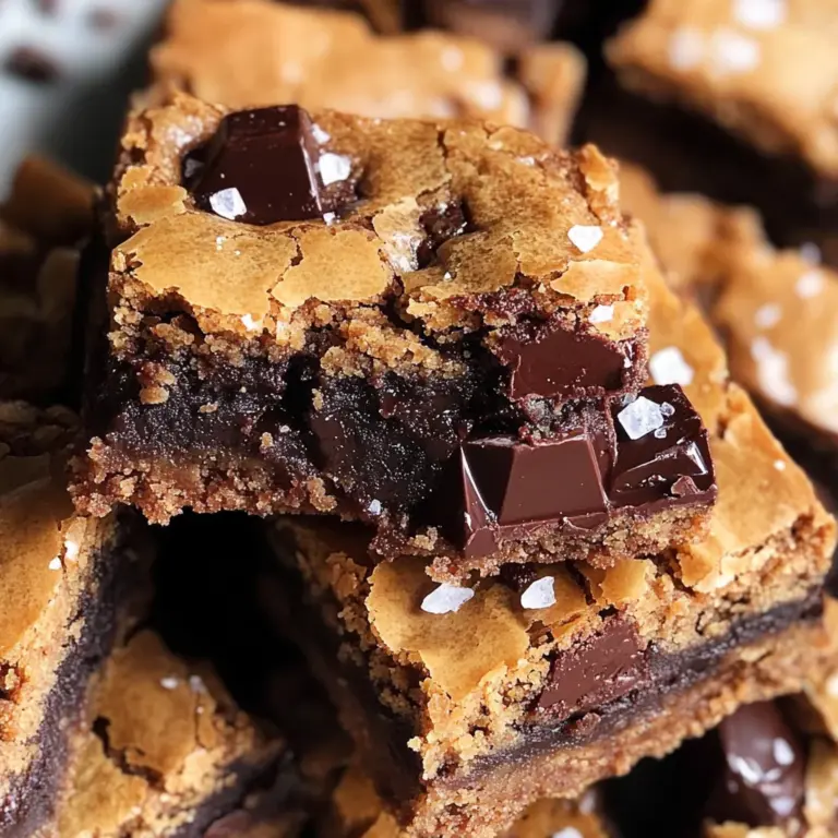 Salted Espresso Chocolate Chunk Blondies