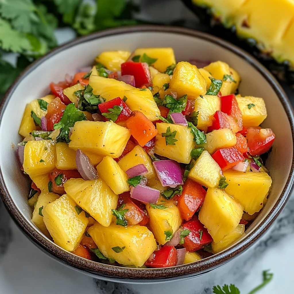 Spicy Pineapple Mango Salsa