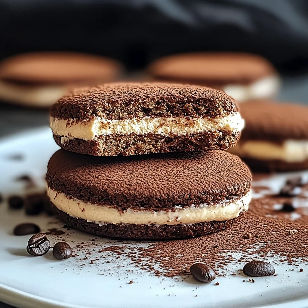 Tiramisu Sandwich Cookies