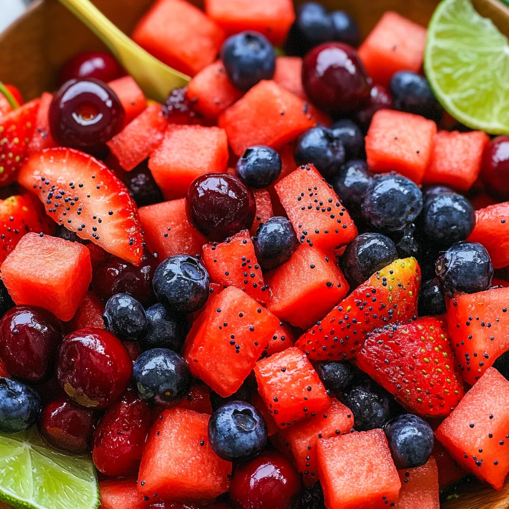 Watermelon Summer Berry Salad